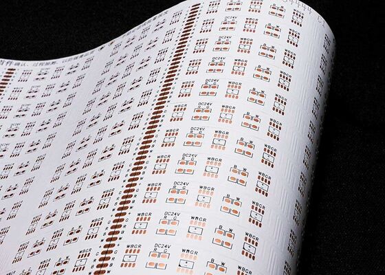 Αγορά 5050 30led/PCS 24V Διπλής Όψης Λευκή Μεμβράνη FPCB Εύκαμπτη Λωρίδα LED Πλακέτα Κυκλώματος online manufacture