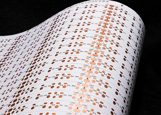 Αγορά Διπλής όψης λευκή ταινία 24V εύκαμπτο πλακέτο κυκλωμάτων FPCB για προσαρμογή λωρίδας LED online manufacture