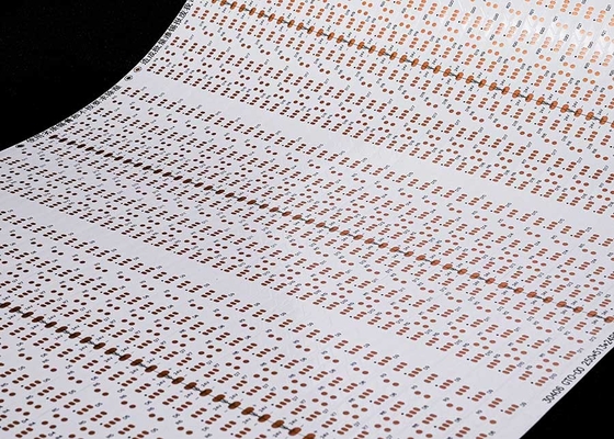 5050 Μονόχρωμη LED ταινία FPC Εύκαμπτο τυπωμένο κύκλωμα με 5050-30leds/PCS-10*503-24V Διπλής στρώσης πλακέτα με λευκή μεμβράνη διπλής όψης FPC UL E477885