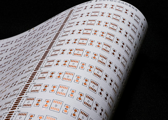 Ελαστικός πίνακας PCB για LED 5050 RGBWW 30LED 24V White Film FPC Board