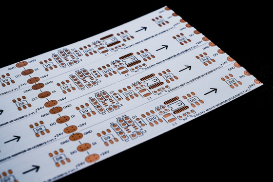 Ελαστικός πίνακας PCB για λωρίδες LED Πολυχρωματιστή διπλή στρώση πίνακας διπλής πλευρικής επικάλυψης με φιλμ