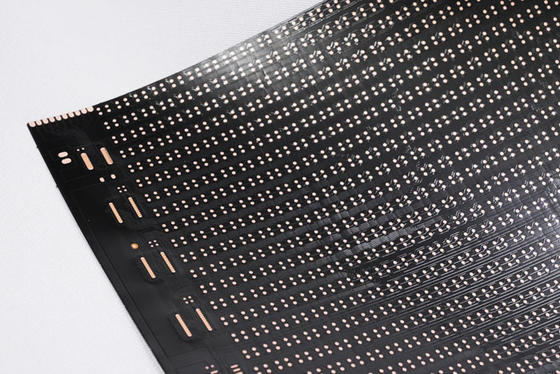 Προσαρμοσμένη ευέλικτη συναρμολόγηση PCB διπλής όψης μαύρο κείμενο LED ευέλικτη οθόνη οθόνης FPC