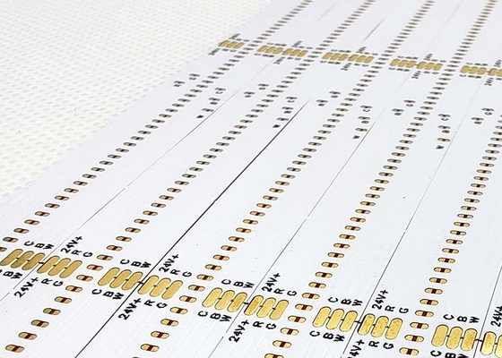 Διπλό στρώμα LED COB PCB ευέλικτο πλακέτο κυκλωμάτων με λευκό πίνακα και μαύρο σχέδιο κειμένου